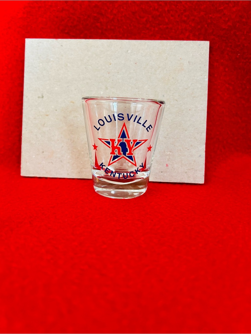 Louisville Kentucky Red and Blue KY Star Shot Glass